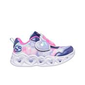 Skechers Heart Lights  Lovin Reflection Girls Runner - Navy/Pink