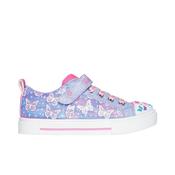 Skechers Twinkle Toes Sparks Older Girls Runner- Lavendar/Multi