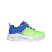 Skechers S Meteor Lights Krendo Boys Runner - Blue/Lime