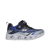 Skechers S Lights Vortex 2.0 Veltrox Boys Runner - Silver/Black