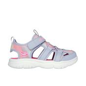 Skechers Flex Splash Daylight Shimmer Girls Sandal - Hot Pink/Multi image