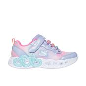 Skechers S Lights Heart Lights Girls Runner - Lavender/Multi
