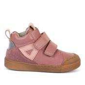 Froddo Rosario Girls High Top Shoe Boot - Dark Pink/Pink