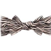 Little Bow Pip Headband- Zebra  Print