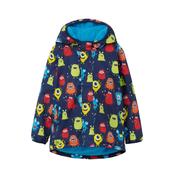 Little Lighthouse Finlay Boys Coat - Navy monster print