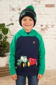 Little Lighthouse Jack Hoodie - Green Tractor Slurry
