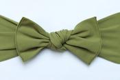 Little Bow Pip Girls Headband- Olive Green image