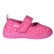 Playshoes Pink Polka-Dot Slippers image