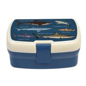 Sharks Lunch Box With Tray - Blue / White image