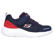 Skechers Bounder - Boys Waterproof Runner - Navy/Red