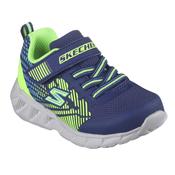 Skechers Lights Magna Grux Boys Runners - Navy/ Lime