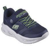 Skechers Meteor Lights Jr Boys Runner - Navy/ Lime image