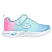 Skechers S Lights Flicker Flash-Ombre Dreamer Girls Runner - Aqua/Multi