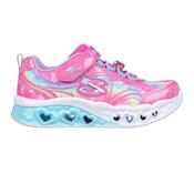 Skechers S Lights Flutter Heart-Groovy Swirl Infant Runner - Hot Pink/Lavender image