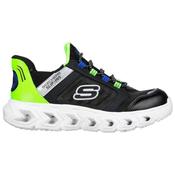 Skechers Lights Odelux Slip-Ins Boys Runner - Black/Lime image