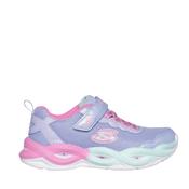 Skechers SLights-Twisty Glow Girls Runners - Periwinkle/Multi