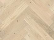 Barista Latte Oak Stained Matt Varnished Herringbone Optilock 130mm