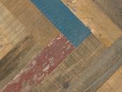 Herringbone Historic Reclaimed Charleston Pine Unfinished 90mm