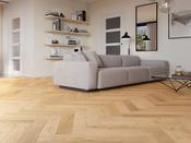 Herringbone Oak Oxford Stained Brushed Matt Varnished 120mm