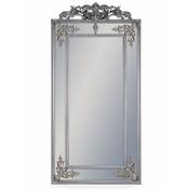 Tall Silver Mirror Ornate detail
