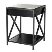 Bedside Table Beverly Hills (Bronze finish | oak veneer) image