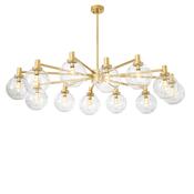 Chandelier Selva (Gold finish | clear glass)