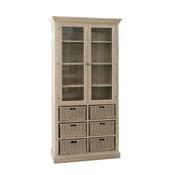 Cabinet 6 Basket 2 Door Wd Grey