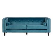 Felisa 3 Seat Blue Velvet Sofa