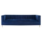 Otylia Deep Blue Velvet 3 Seat Sofa image