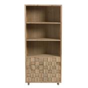 Cabinet Shelves Squares Wood Natural