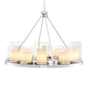 Chandelier Summit (Polished Stainless Steel - Clear Glass)