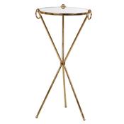 Tripod gold side table  image