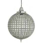 Hanging lamp nickel-crystal Extra Large
