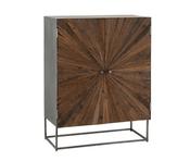 Cupboard Shanil 2 Doors Wood/Iron Natural/Grey