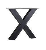 Custom Set of table legs black Industrial X-shape