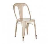 Gator Champagne Finish Metal Chair