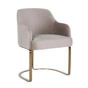 Hadley Khaki Velvet/ Brushed Gold Chair image