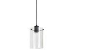 Hanging Lamp Glass/Matt Black image