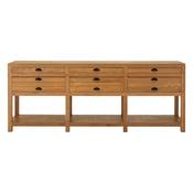 Leahy Grey Oak Wood Sideboard image