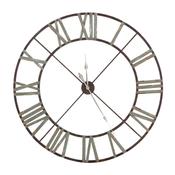 Large Rustic Green/Grey METAL CLOCK XL