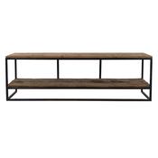 TV- Unit Recycled Wood - Black Iron image