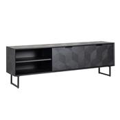 TV Unit 2- flap door 180cm- Black image