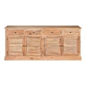 Lyla Whitewashed Oak 4 Door - 4 Drawer Sideboard image