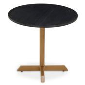 Vestal Side Table - Black Marble/Matt Gold - 50cm image