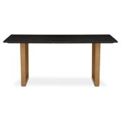 Vestal Dining Table Black Marble &amp;amp; Gold Leg (180cm)