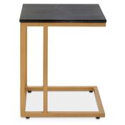 Vestal Black Marble/Matt Gold Side Table image