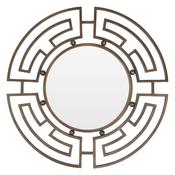 Jalal Bronze Finish Round Wall Mirror image