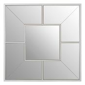 Silver Finish Solar Effect Wall Mirror image