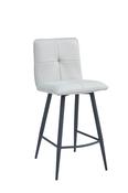 Crotta PU Leather Ivory Counter Stool Seat Height 65cm
