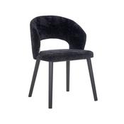 Sorrento Black Chenille Dining Chair image